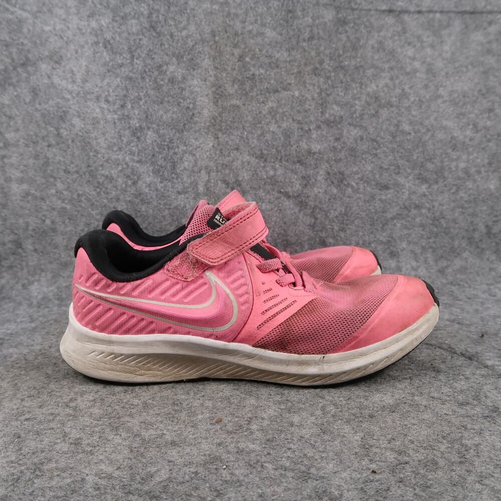 Nike Shoes Kids 2 Athletic Trainer Star Runner 2.0 Pink Easy On Adjustable Strap